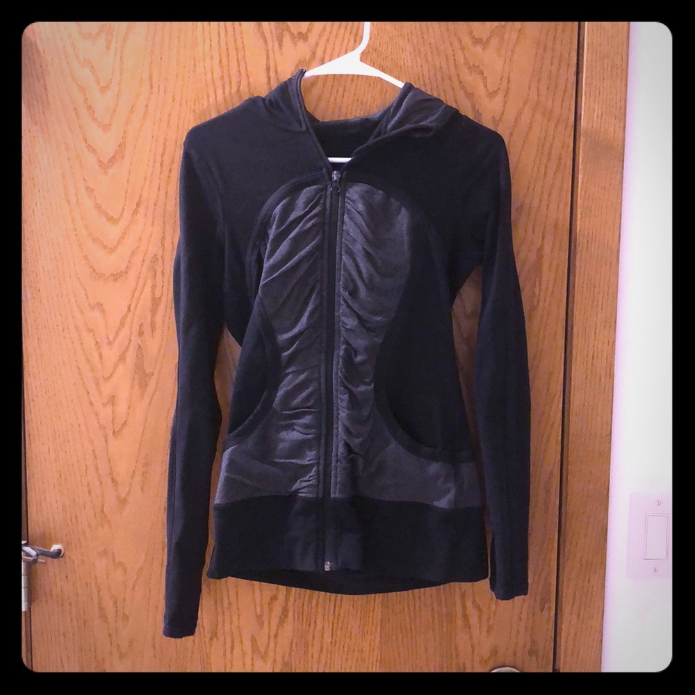 Lululemon Black zip up hoodie.